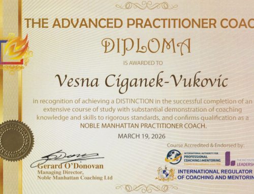 Най-дълбока благодарност към моя ментор | My deepest gratitude to Katrin, says Vesna Ciganek, Croatia